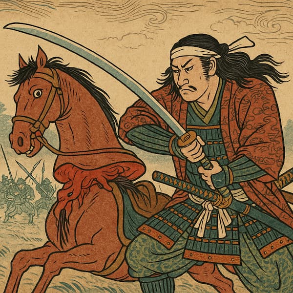 La espada Hachimonji, forjada para Satake Yoshishige, capaz de partir en dos a un caballo
Las ilustraciones de esta sección se han creado mediante inteligencia artificial, bajo la dirección de nuestro equipo editorial.
Esta tecnología nos permite dar vida a escenas históricas o legendarias, respetando nuestra pasión por la autenticidad y la imaginación.
#Terressens, donde las historias toman forma