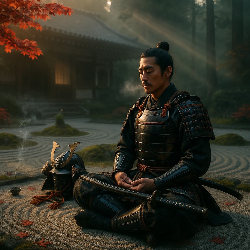 Ikigaï del samurái, en el corazón del bushi. Las ilustraciones de esta sección están creadas mediante inteligencia artificial, bajo la dirección de nuestro equipo editorial. Esta tecnología nos permite dar vida a escenas históricas o legendarias, respetando nuestra pasión por la autenticidad y la imaginación. #Terressens, donde las historias toman forma Samurai Ikigai, en el corazón de *bushi*. Las ilustraciones de esta sección están creadas mediante inteligencia artificial, bajo la dirección de nuestro equipo editorial. Esta tecnología nos permite dar vida a escenas históricas o legendarias, respetando nuestra pasión por la autenticidad y la imaginación. #Terressens, donde las historias toman forma