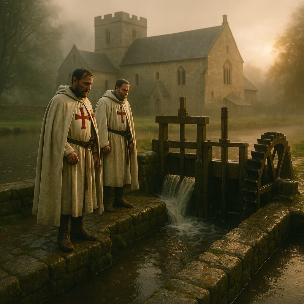 Moulins et viviers, l’ingénierie discrète des Templiers. Les illustrations de cette rubrique sont créées à l’aide de l’intelligence artificielle, sous la direction de notre équipe éditoriale. Cette technologie nous permet de donner vie à des scènes historiques ou légendaires, dans le respect de notre passion pour l’authenticité et l’imaginaire. #Terressens, là où les récits prennent forme
