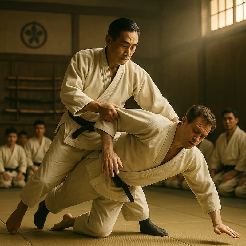 Cuando las artes marciales exportaron el espíritu samurái. Las ilustraciones de esta sección están creadas mediante inteligencia artificial, bajo la dirección de nuestro equipo editorial. Esta tecnología nos permite dar vida a escenas históricas o legendarias, respetando nuestra pasión por la autenticidad y la imaginación. #Terressens, donde las historias toman forma