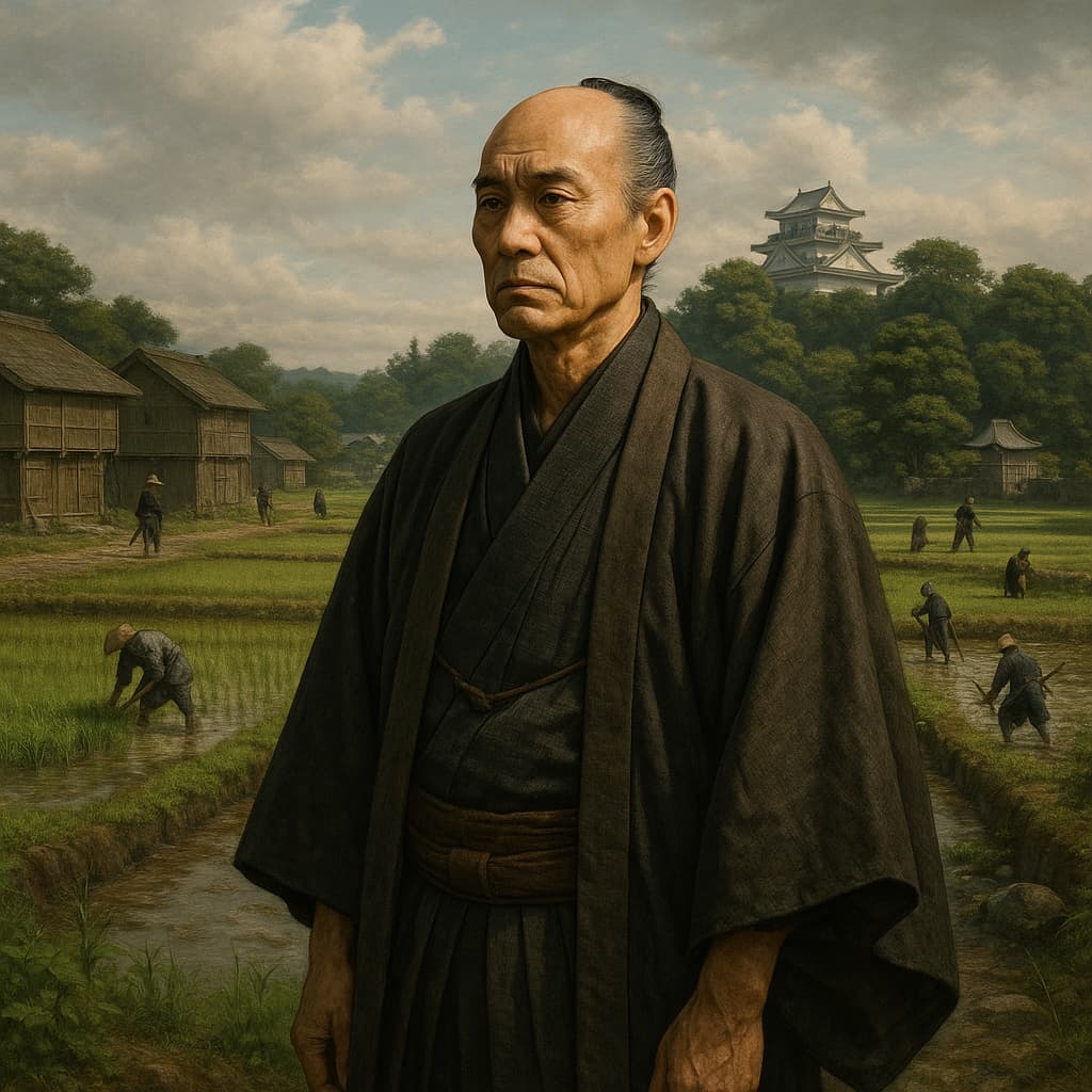 Uesugi Yōzan, el daimyo que salvó a su pueblo. Las ilustraciones de esta sección están creadas mediante inteligencia artificial, bajo la dirección de nuestro equipo editorial. Esta tecnología nos permite dar vida a escenas históricas o legendarias, respetando nuestra pasión por la autenticidad y la imaginación. #Terressens, donde las historias toman forma