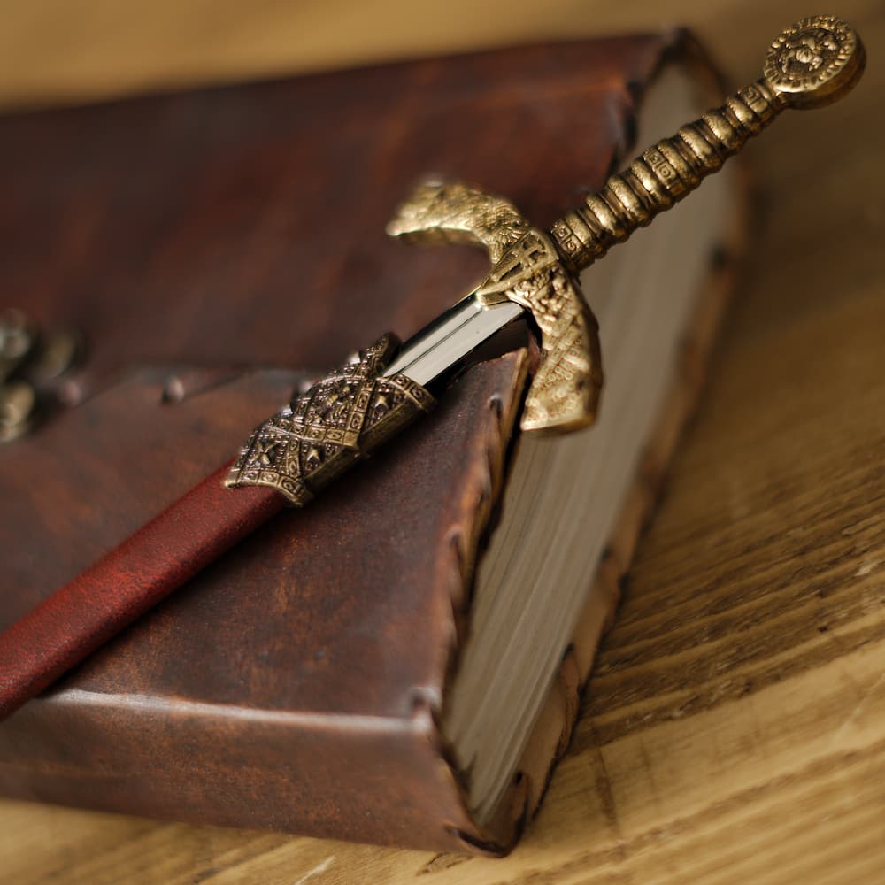 Abrecartas espada templaria vaina roja #Terressens