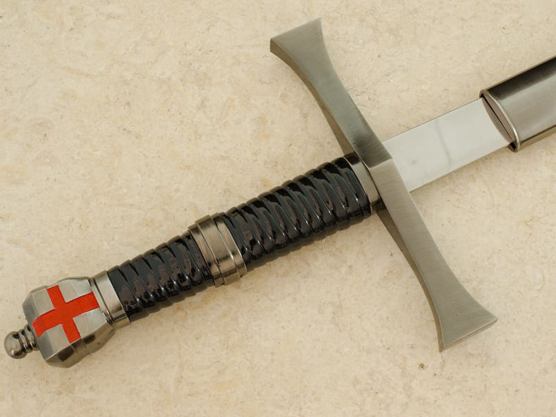Espada templaria "Regreso de Tierra Santa" #Terressens