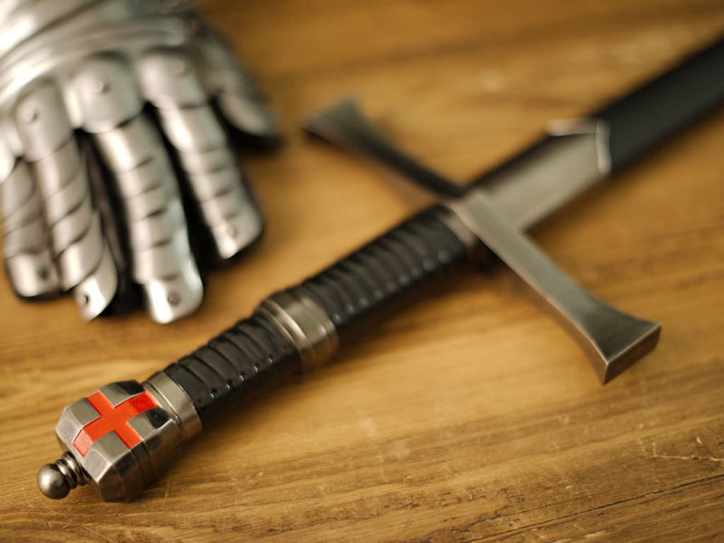 Espada templaria "Regreso de Tierra Santa" #Terressens