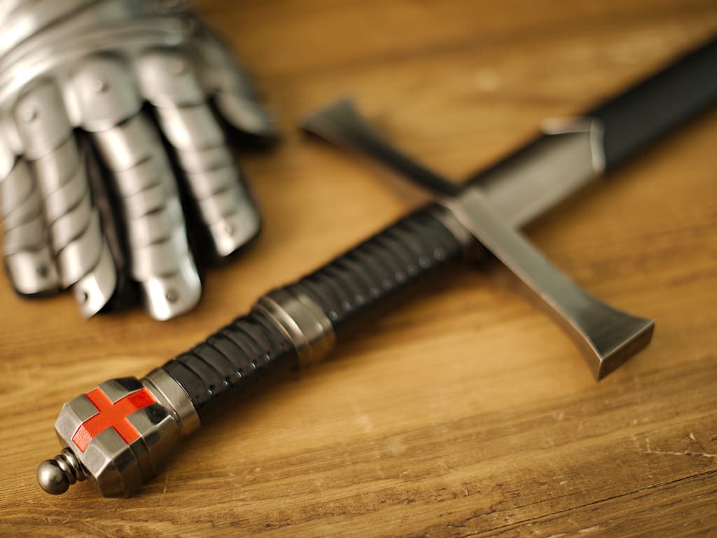 Espada templaria "Regreso de Tierra Santa" #Terressens