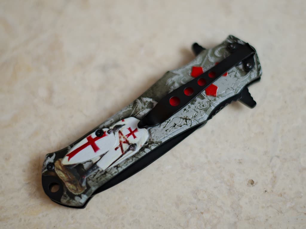 Cuchillo templario "manto blanco" #Terressens