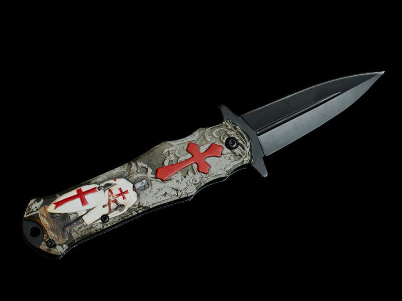 Cuchillo templario "manto blanco" #Terressens