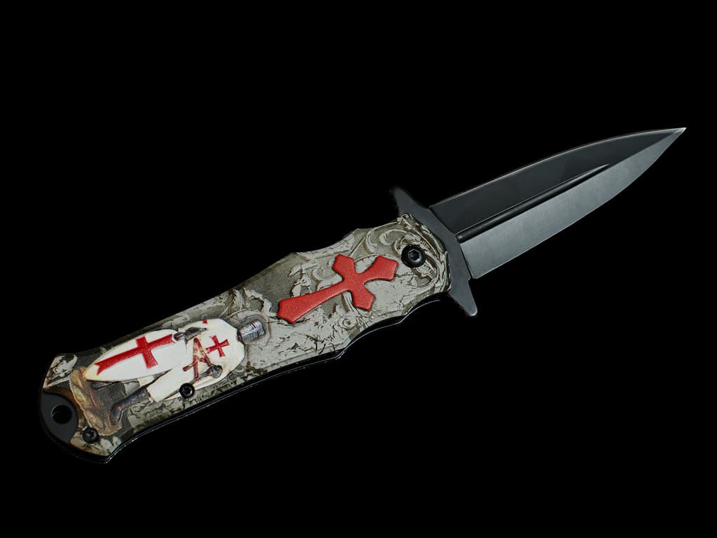 Cuchillo templario "manto blanco" #Terressens