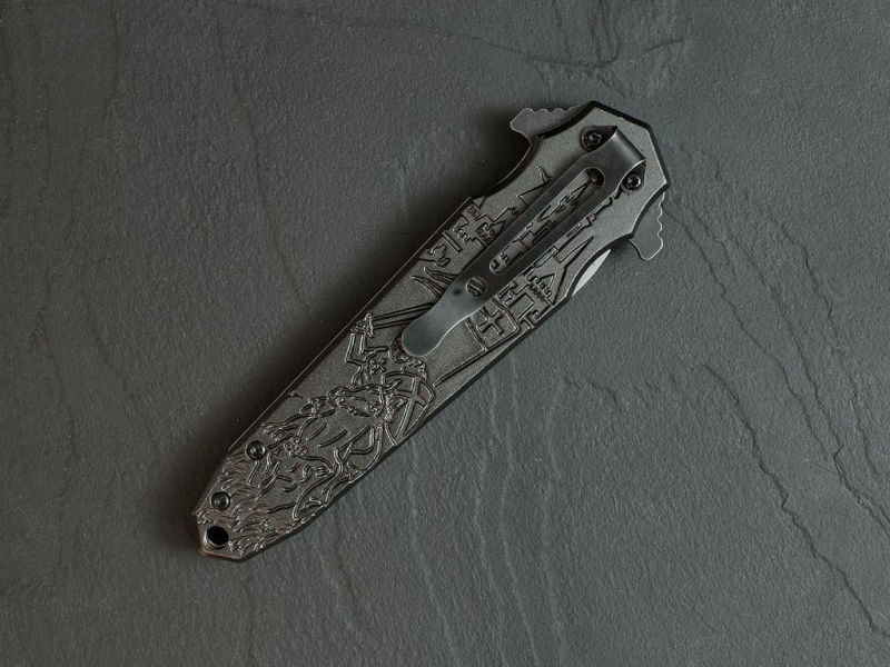 Abrecartas espada templaria vaina roja Cuchillo de batalla templario #Terressens