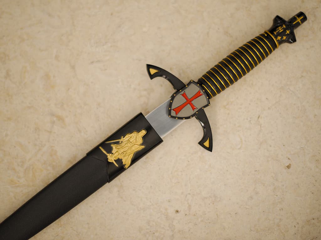 Daga simbólica templaria #Terressens Baussant, daga simbólica templaria #Terressens