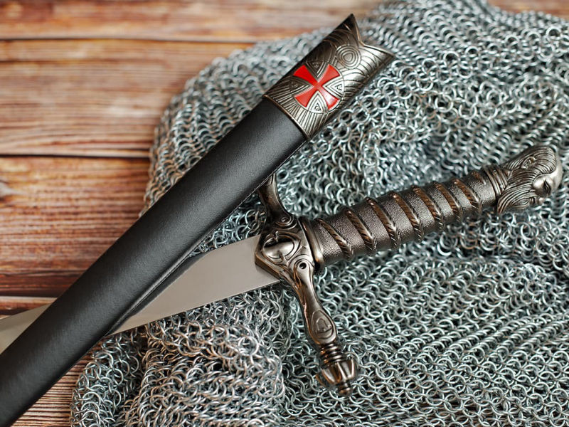 Espada ceremonial templaria "Jacques de Molay" #Terressens Espada ceremonial templaria "Jacques de Molay" #Terressens