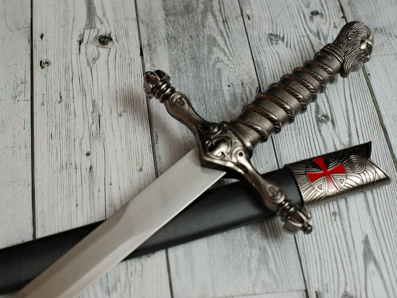 Espada ceremonial templaria "Jacques de Molay" #Terressens Espada ceremonial templaria "Jacques de Molay" #Terressens