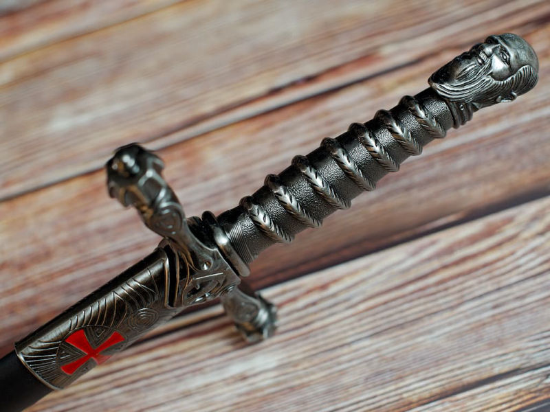 Espada ceremonial templaria "Jacques de Molay" #Terressens Espada ceremonial templaria "Jacques de Molay" #Terressens