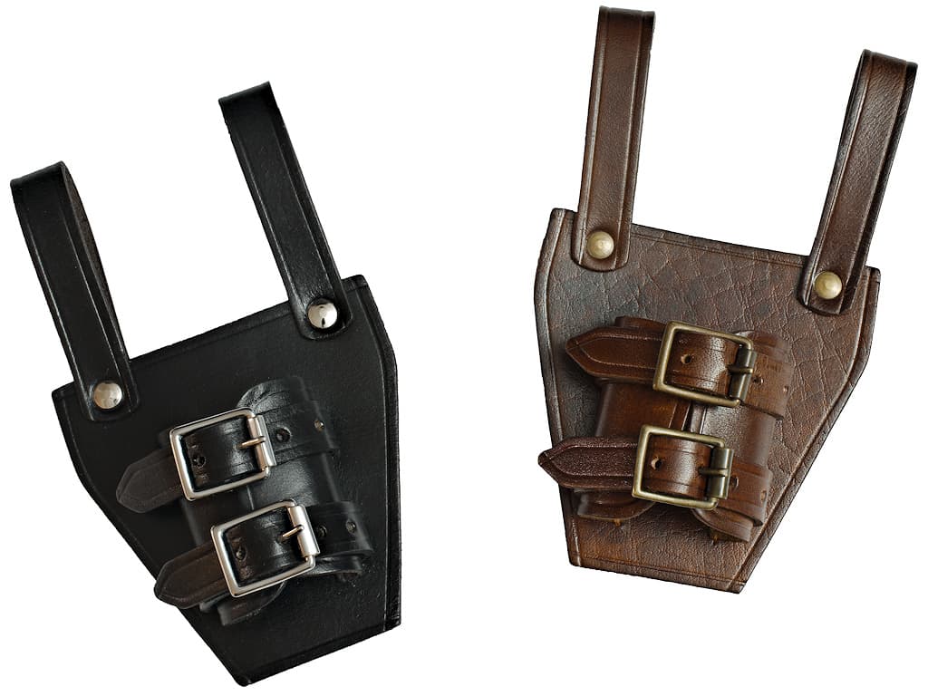 Espada medieval forjada "Vicit semper" (siempre victoriosa) ⚔ #Terressens Funda medieval para espada / daga en cuero marrón o negro #Terressens