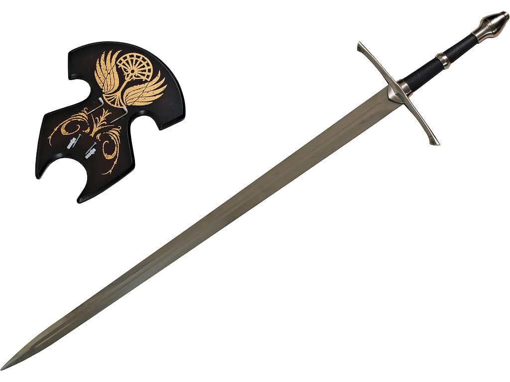 Espada vikinga Strider totalmente funcional forjada a mano | LOTR Aragorn  Sword | Espada de caballero de acero inoxidable de espiga completa con  vaina