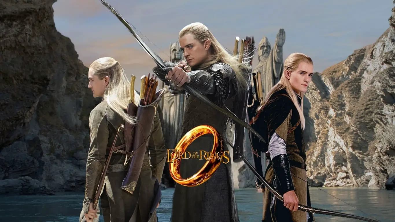 Legolas de Vertefeuille, hijo del rey elfo Thranduil del Reino de los Bosques