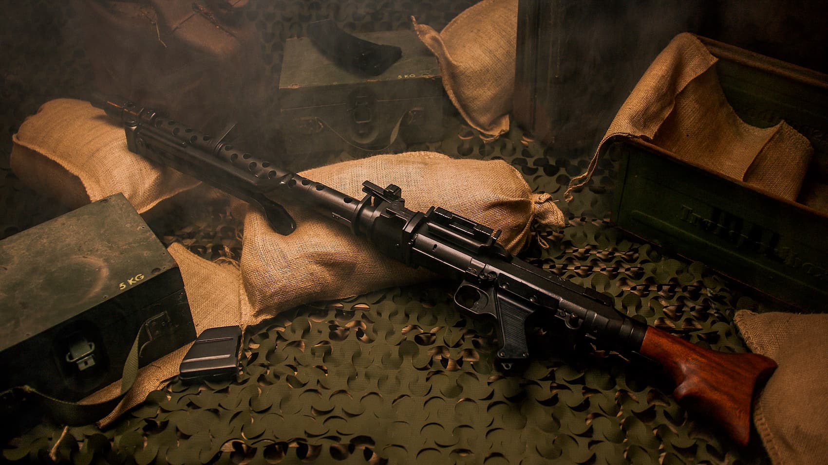 MG34 (Maschinengewehr 34), ametralladora alemana con bípode #Terressens