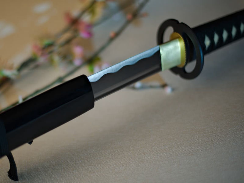 Katana aiguisé noir Miyamoto Musashi 宮本 武蔵 #Terressens Katana aiguisé noir Miyamoto Musashi 宮本 武蔵 #Terressens