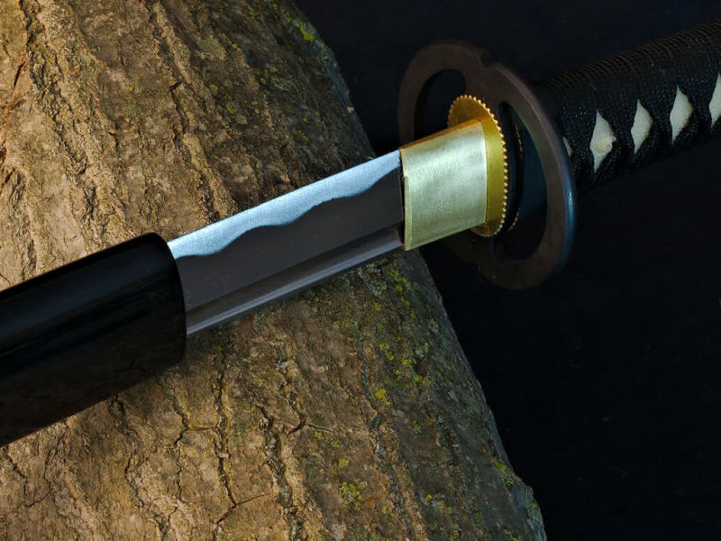 Katana aiguisé noir Miyamoto Musashi 宮本 武蔵 #Terressens Katana aiguisé noir Miyamoto Musashi 宮本 武蔵 #Terressens