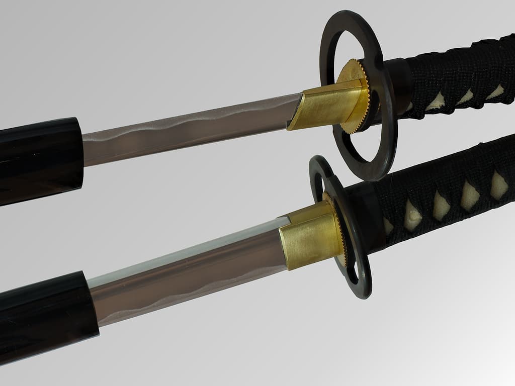 Katana aiguisé noir Miyamoto Musashi 宮本 武蔵 #Terressens Katana aiguisé noir Miyamoto Musashi 宮本 武蔵 #Terressens