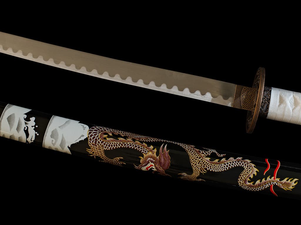 Katana de décoration « Dragon Céleste » (Dragon des nuages) #Terressens Katana de décoration « Dragon Céleste » (Dragon des nuages) #Terressens