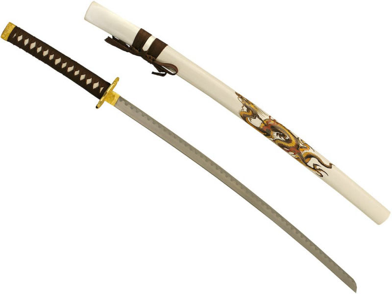 Katana de décoration « Dragon de Terre » #Terressens Katana de décoration « Dragon de Terre » #Terressens