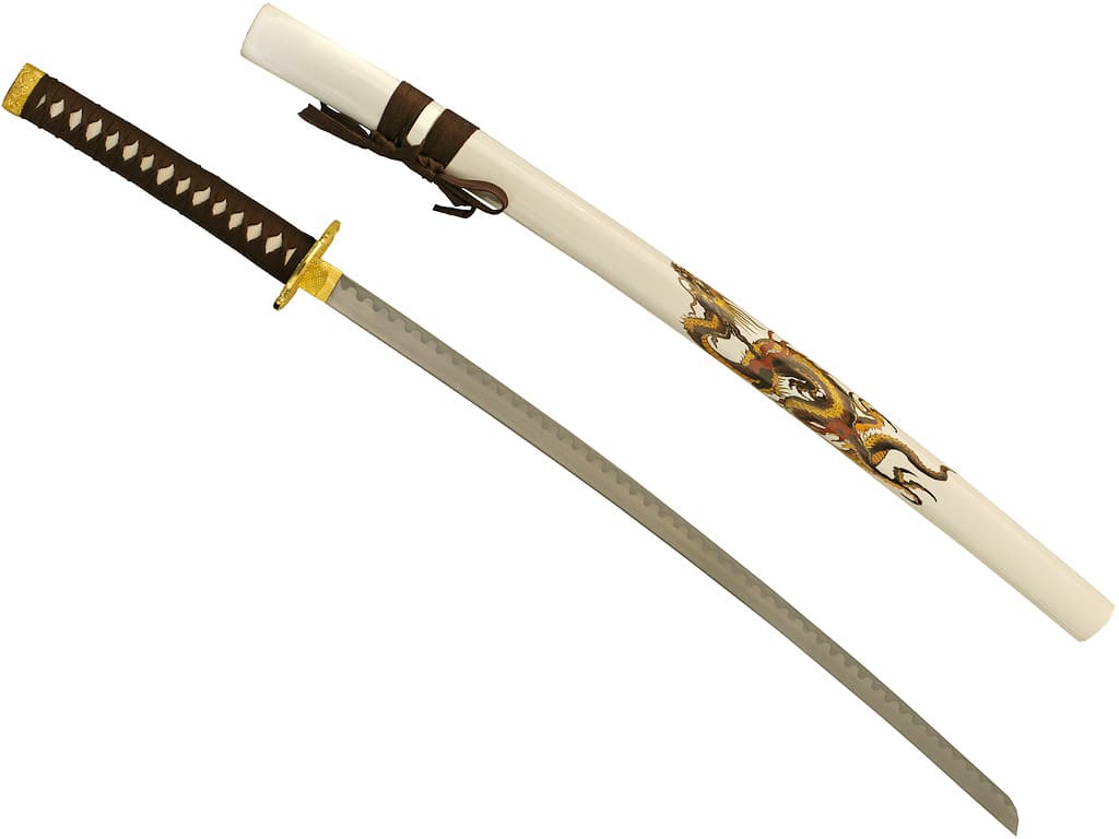 Katana de décoration « Dragon de Terre » #Terressens Katana de décoration « Dragon de Terre » #Terressens