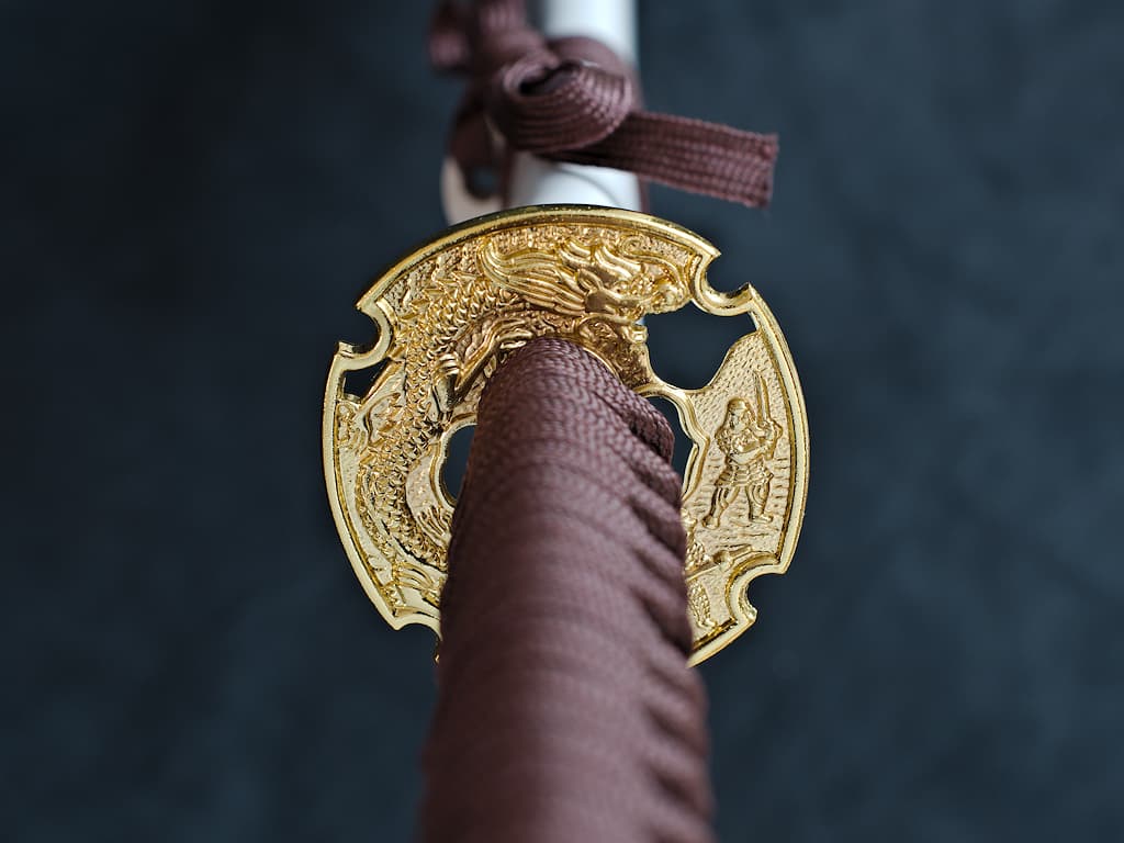 Katana de décoration « Dragon de Terre » #Terressens Katana de décoration « Dragon de Terre » #Terressens