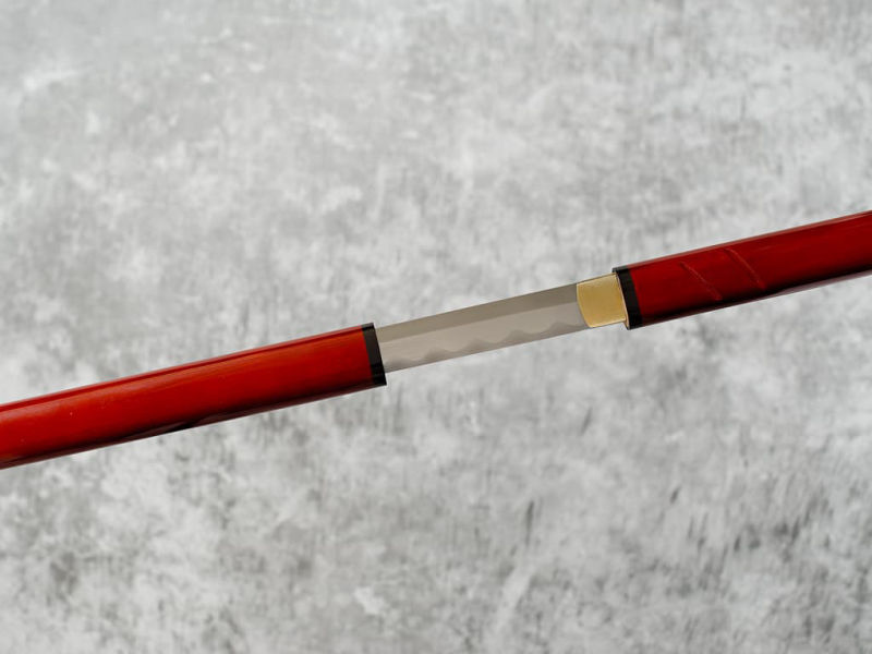 Sabre de Zatoïchi (座頭市, Zatōichi), modèle rouge aiguisé #Terressens Sabre de Zatoïchi (座頭市, Zatōichi), modèle rouge aiguisé #Terressens
