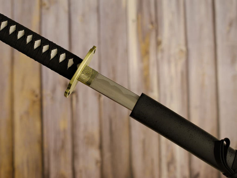 Nodachi (野太刀 long sabre japonais, ou ōdachi 大太刀, épée longue) #Terressens Nodachi (野太刀 long sabre japonais, ou ōdachi 大太刀, épée longue) #Terressens