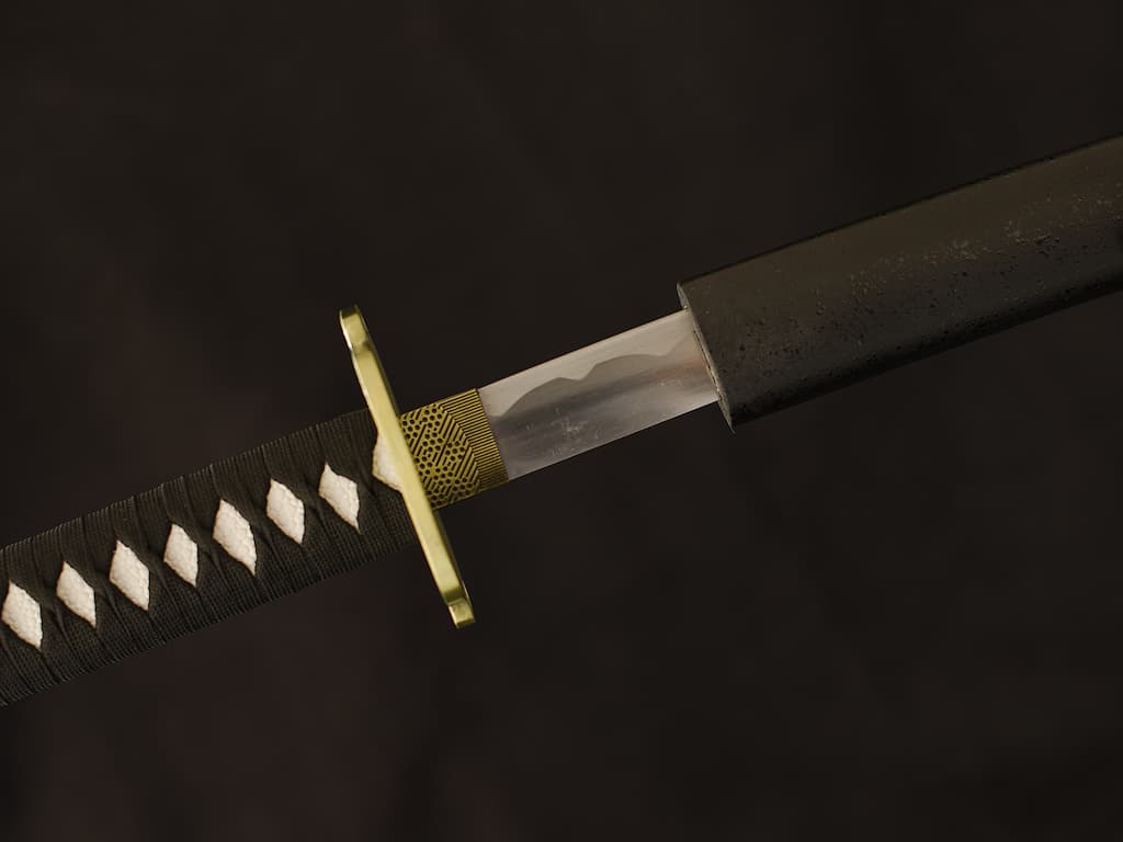Nodachi (野太刀 long sabre japonais, ou ōdachi 大太刀, épée longue) #Terressens Nodachi (野太刀 long sabre japonais, ou ōdachi 大太刀, épée longue) #Terressens