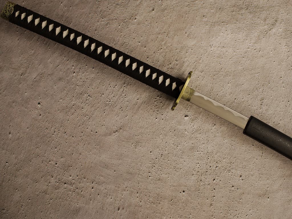 Nodachi (野太刀 long sabre japonais, ou ōdachi 大太刀, épée longue) #Terressens Nodachi (野太刀 long sabre japonais, ou ōdachi 大太刀, épée longue) #Terressens