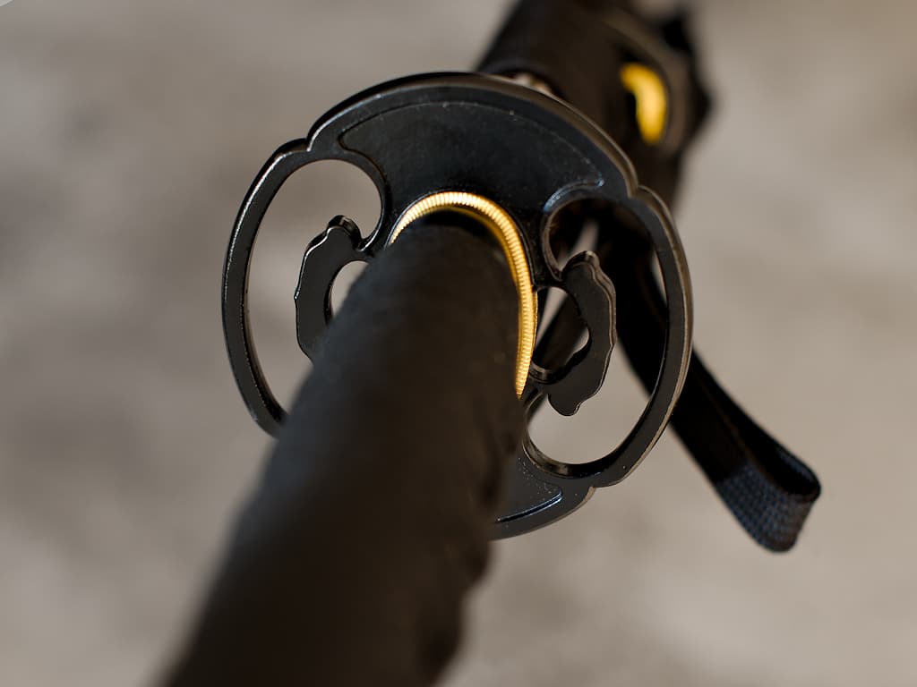 Katana aiguisé « Densei » (伝世), Maru 1065, trempe sélective #Terressens Katana aiguisé « Densei » (伝世), Maru 1065, trempe sélective #Terressens
