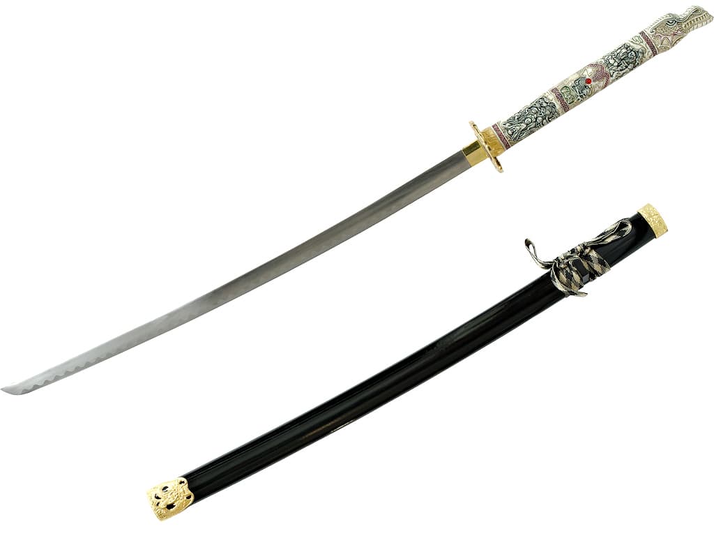 Katana de décoration « Dragon joueur » #Terressens Katana du Highlander, l’immortel Connor MacLeod #Terressens