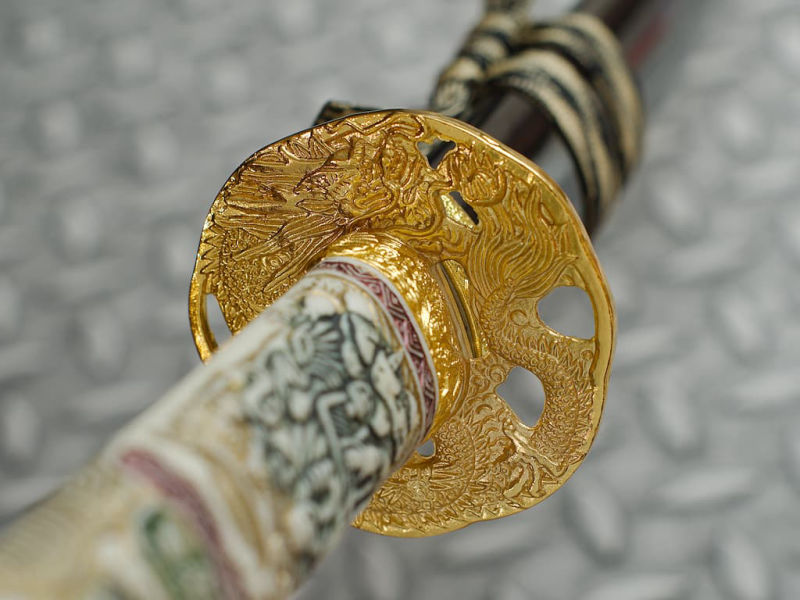Katana de décoration « Dragon joueur » #Terressens Katana du Highlander, l’immortel Connor MacLeod #Terressens