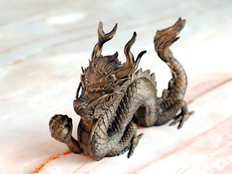 Statuette du Dragon céleste Tianlong #Terressens Statuette du Dragon céleste Tianlong #Terressens