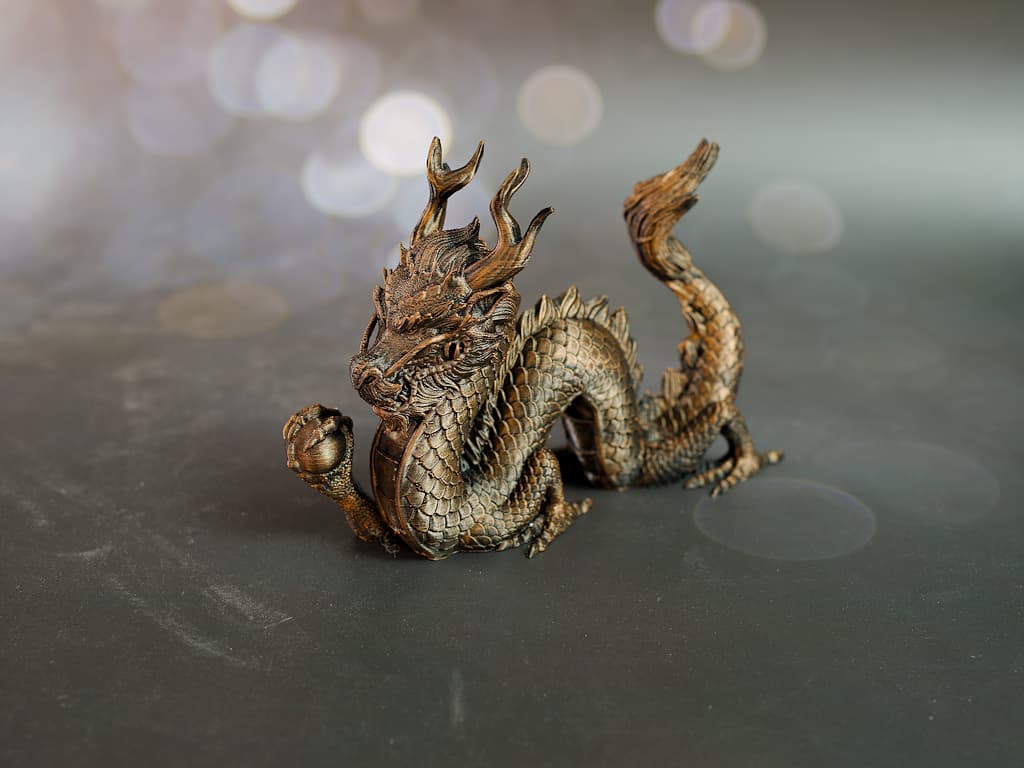 Statuette du Dragon céleste Tianlong #Terressens Statuette du Dragon céleste Tianlong #Terressens
