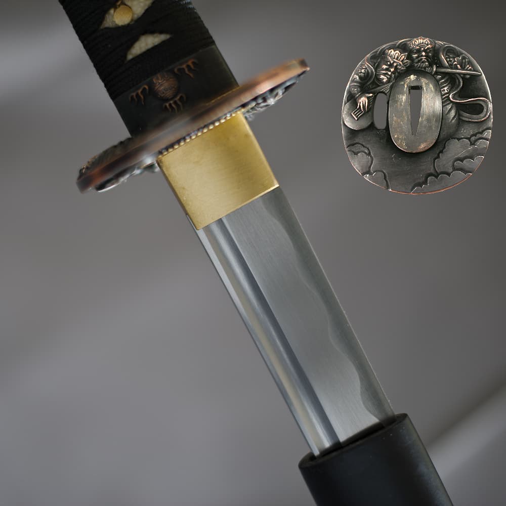 Katana Kettō afilada (決闘 duelo), saya (鞘) negro mate #Terressens