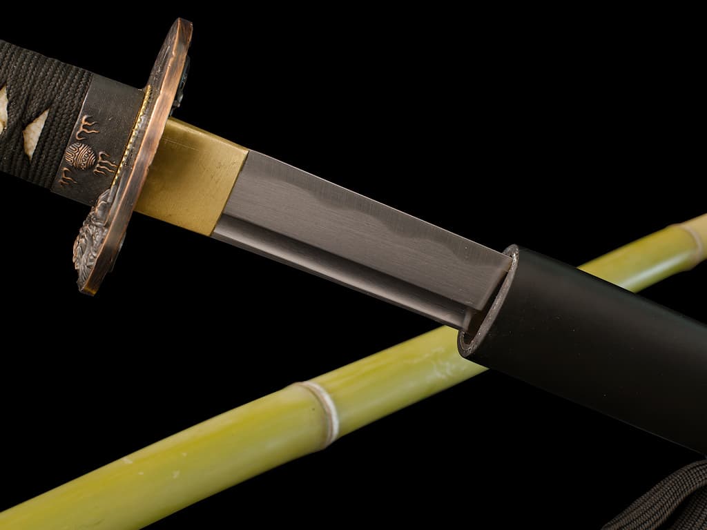 Katana Kettō afilada (決闘 duelo), saya (鞘) negro mate #Terressens Katana Kettō afilada (決闘 duelo), saya (鞘) negro mate #Terressens