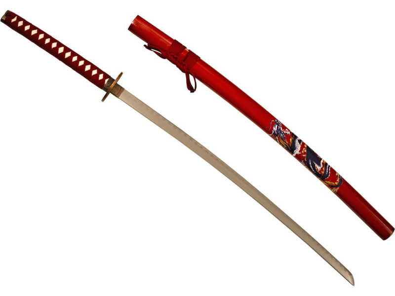 Katana de decoración "Dragón de fuego" #Terressens Katana de decoración "Dragón de fuego" #Terressens