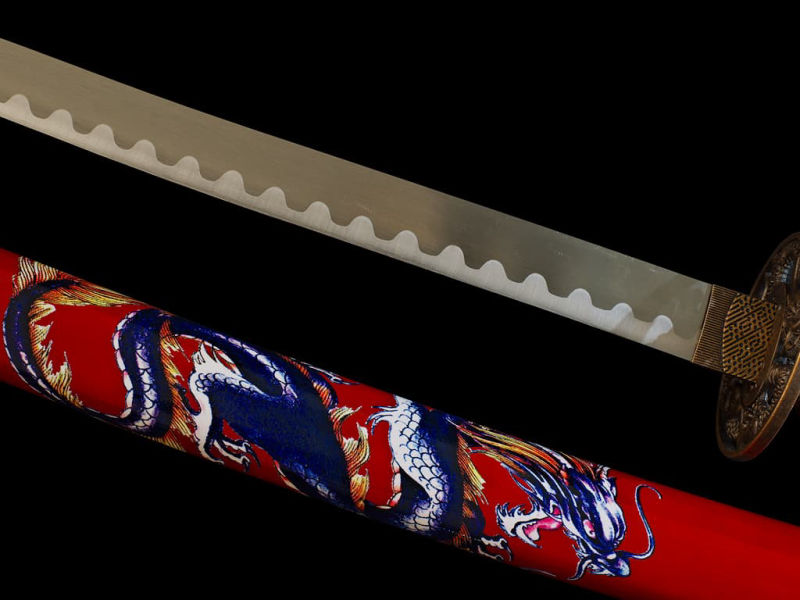 Katana de decoración "Dragón de fuego" #Terressens Katana de decoración "Dragón de fuego" #Terressens