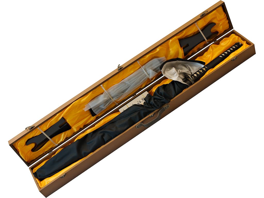 Katana afilada "Bushi" (武士 samurái, guerrero), hoja grabada (las 7 virtudes del Bushidō) #Terressens Katana afilada "Bushi" (武士 samurái, guerrero), hoja grabada (las 7 virtudes del Bushidō) #Terressens