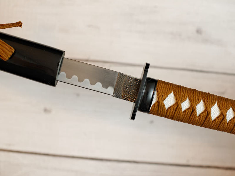 Kintsugi (金継ぎ), katana "Samurai de oro", #decoraciónTerressens