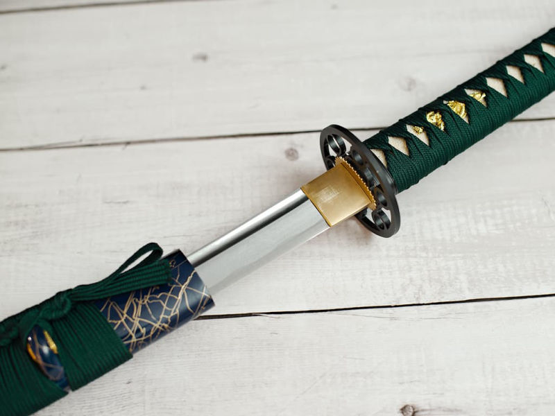 El espiritu del lago" wakizashi afilado #Terressens