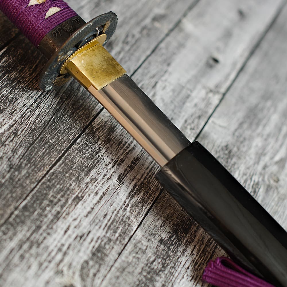 Katana afilada "Murasaki" (紫 planta japonesa utilizada para fabricar tinte púrpura), maru 1060 #Terressens