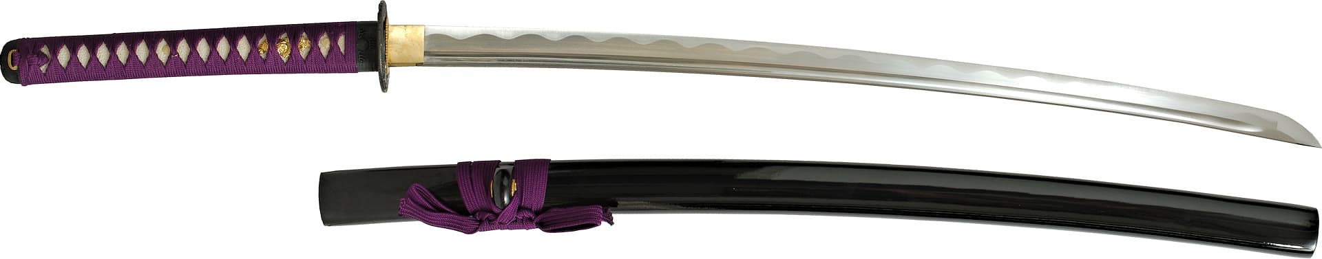 Katana afilada "Murasaki" (紫 planta japonesa utilizada para fabricar tinte púrpura), maru 1060 #Terressens