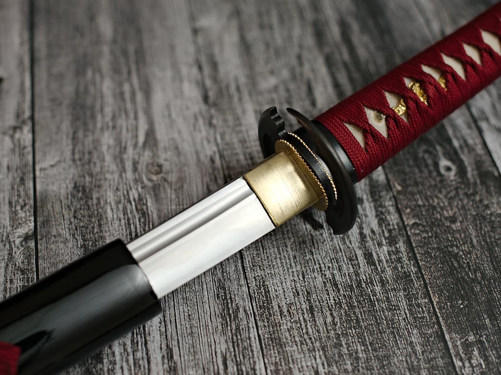 Katana "Garras de dragón" roja, Maru 1060 #Terressens