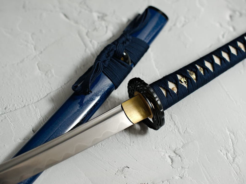 Katana "Hoshizora" (星空 cielo estrellado), forja de Damasco, hamon auténtico #Terressens Katana "Hoshizora" (星空 cielo estrellado), forja de Damasco, hamon auténtico #Terressens