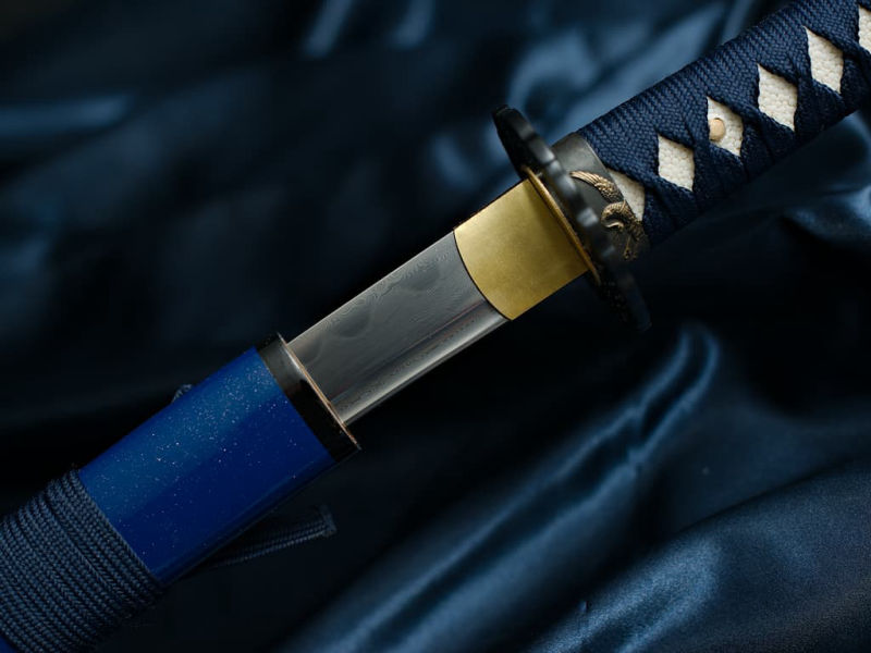 Katana "Hoshizora" (星空 cielo estrellado), forja de Damasco, hamon auténtico #Terressens Katana "Hoshizora" (星空 cielo estrellado), forja de Damasco, hamon auténtico #Terressens