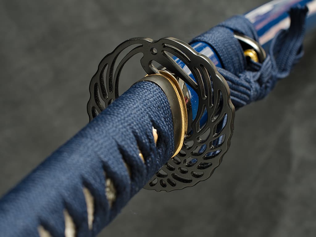 Katana "Hoshizora" (星空 cielo estrellado), forja de Damasco, hamon auténtico #Terressens Katana "Hoshizora" (星空 cielo estrellado), forja de Damasco, hamon auténtico #Terressens